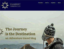 Tablet Screenshot of passportchronicles.com